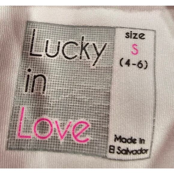 LUCKY IN LOVE Semi-fitted Tennis Bralette Tank Top WOMENS SZ S (4-6) - Picture 6 of 7